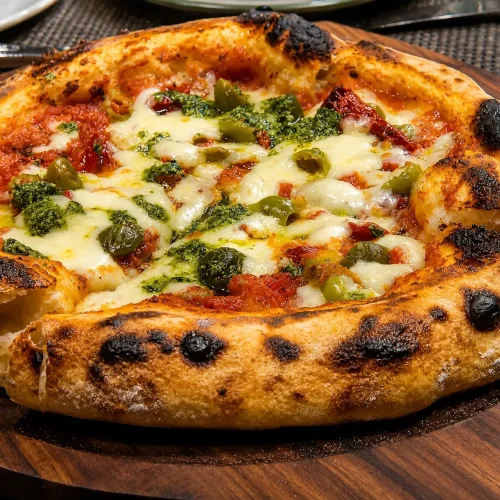Paneer & Sun-Dried Tomato Pizza